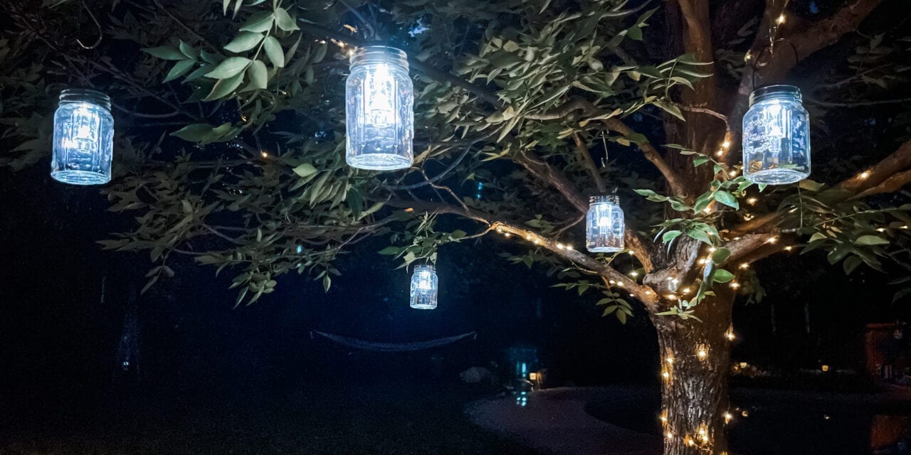 Dollar Store DIY Solar Mason Jar Lantern