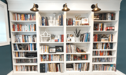 Ikea Hack – Billy Bookcase library wall