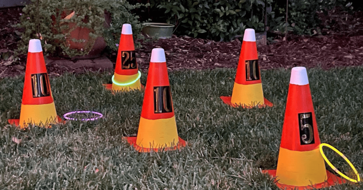 Games for Halloween: Candy Corn Ring Toss