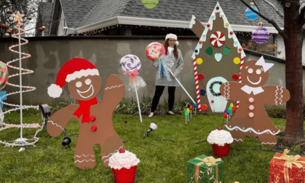 DIY Giant Outdoor Gingerbread Display