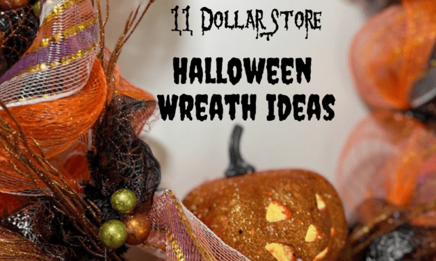 Dollar Store Halloween Wreath Designs